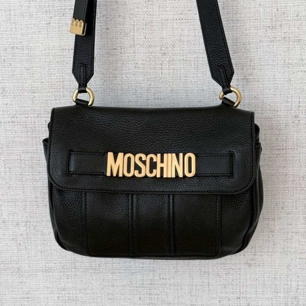 Moschino Grained Leather Bag